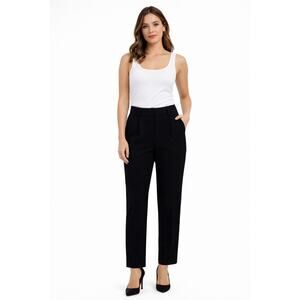 Leze the Label Haven Pant Black Stretch Office Career READ Womens Small